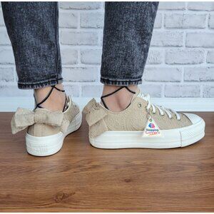 ⭐Converse Chuck Taylor All Star Lift Bow Womens Shoes Sz 6.5 Embroidered A10246C